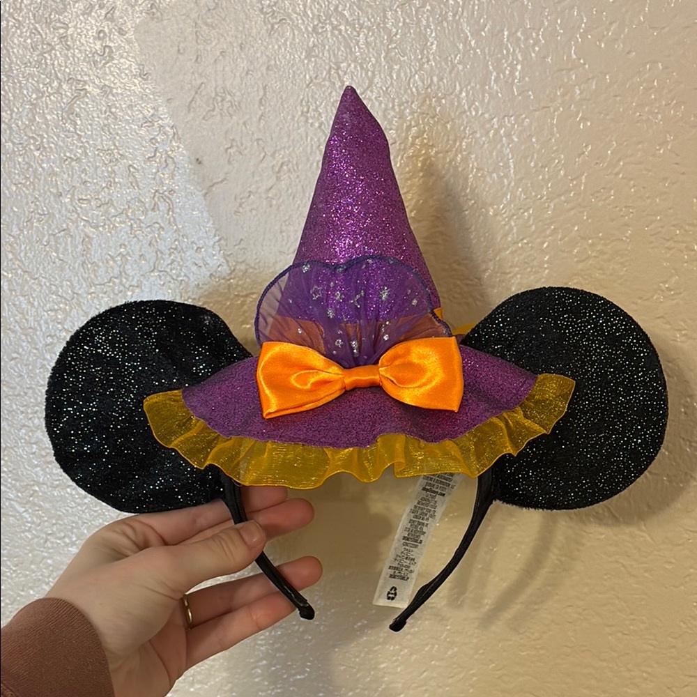 Purple and Black Witch Hat Headband for Kids